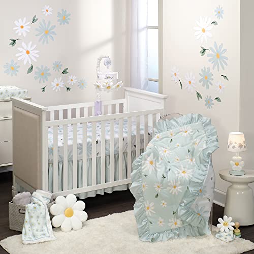 Lambs & Ivy 722043D Sweet Daisy White Flower Decorative Pillow Plush Stuffed Toy thumb #4