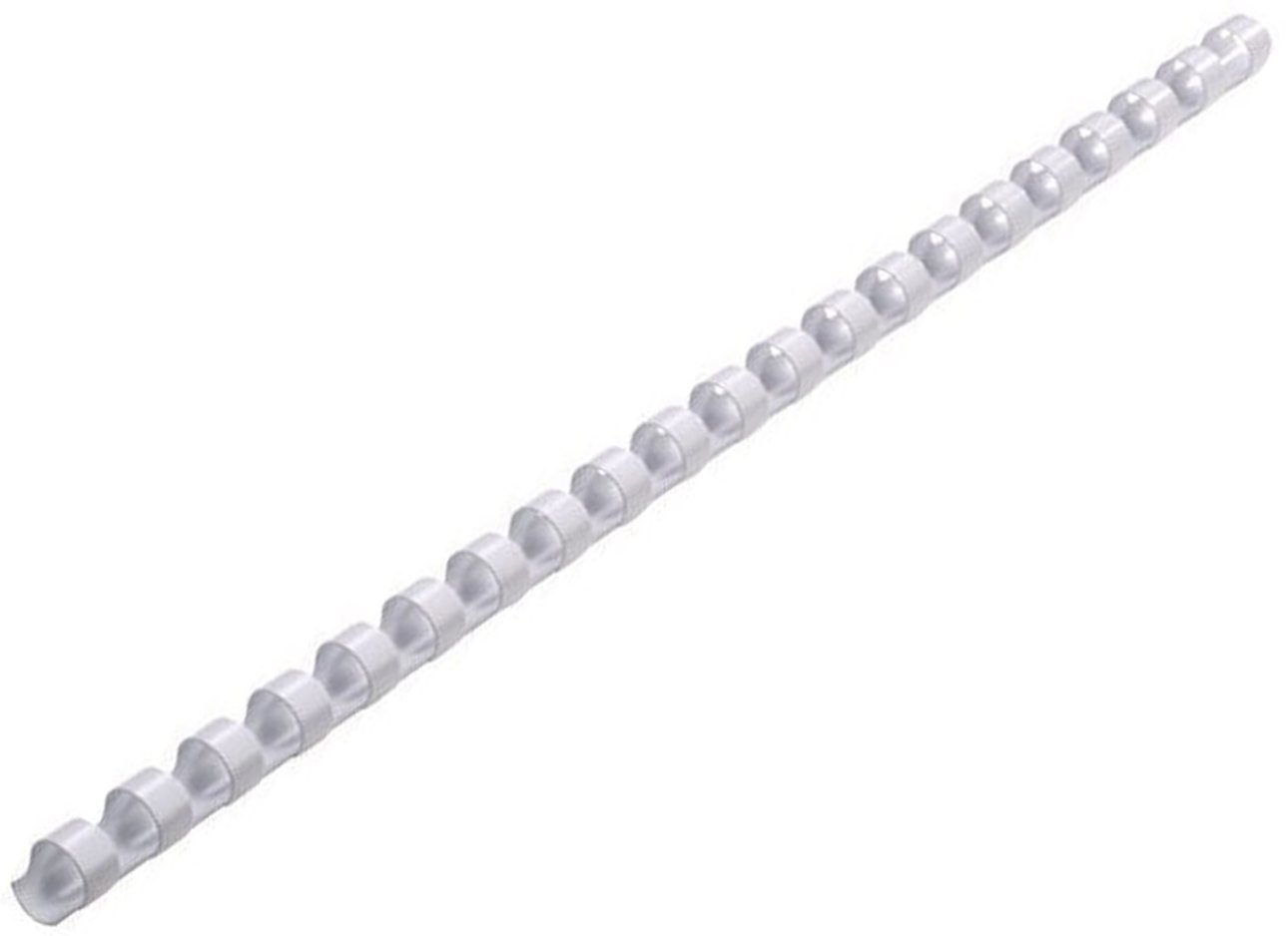 Genie 12375 6 mm Pack of 25 A4 Plastic Binding Combs – Suitable for All Binders, White