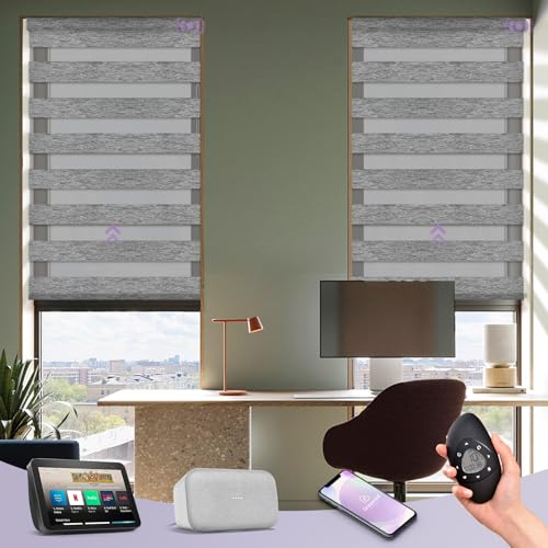 Graywind Motorized Zebra Blinds