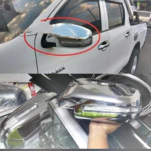 Couvercle de rétroviseur en ABS haut de gamme pour RAV4 noir avec éclairage LED