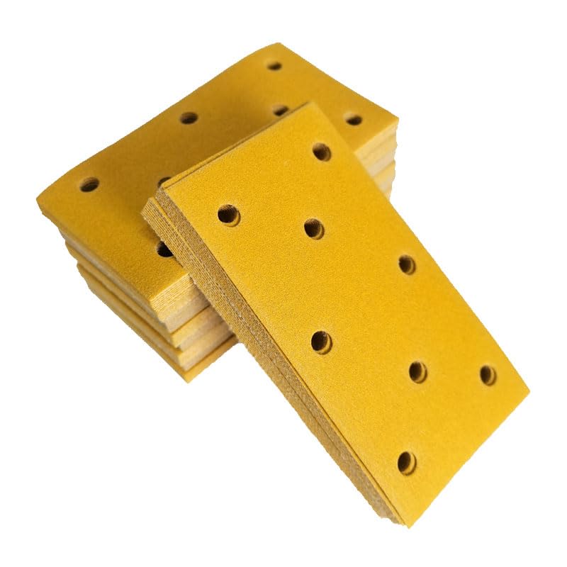 Carta vetrata pneumatica rettangolare a 8 fori for levigatura a secco 95/180 mm floccata for smerigliatura(320 grit,100PCS)
