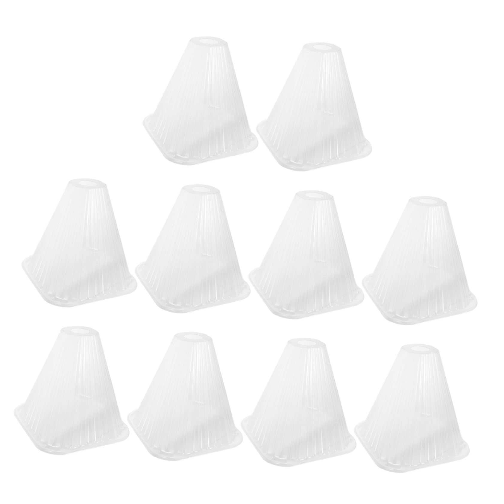 YARNOW Cloche de Jardinière Conique Réutilisable 10 Pièces en Pet