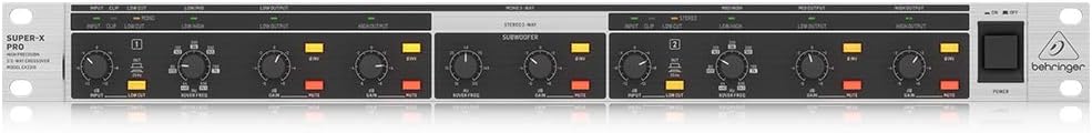 Behringer Cx2310 High-precision Stereo 2-way/mono 3-way Crossover W/subwoofer Output [each]