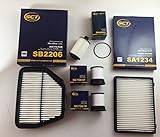SCT Germany Ölfilter Luftfilter Innenraumfilter 2 x Kraftstofffilter Captiva C100 C140 2.2