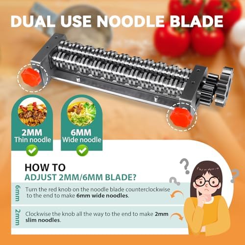 Delicious Homemade Noodles Made Easy: Our 2-in-1 Heavy Duty Pasta Maker插图2