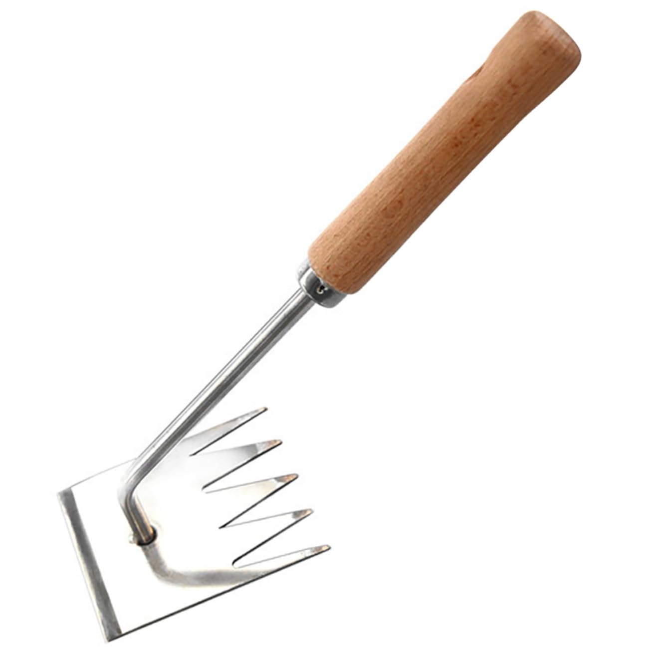 Yardwe 4 Stück Gartengeräte zum Unkrautjäten gartenwerkzeuge multi tools unkrautvernichter unkrautschreck Rechen Jäter Gras wieder Multifunktion garten unkraut entfernen Rostfreier Stahl