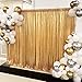 7ft x 7ft Gold Sequin Backdrop Curtain Glitter Photo Booth Backdrop for Wedding Birthday Baby Shower Event Decorations