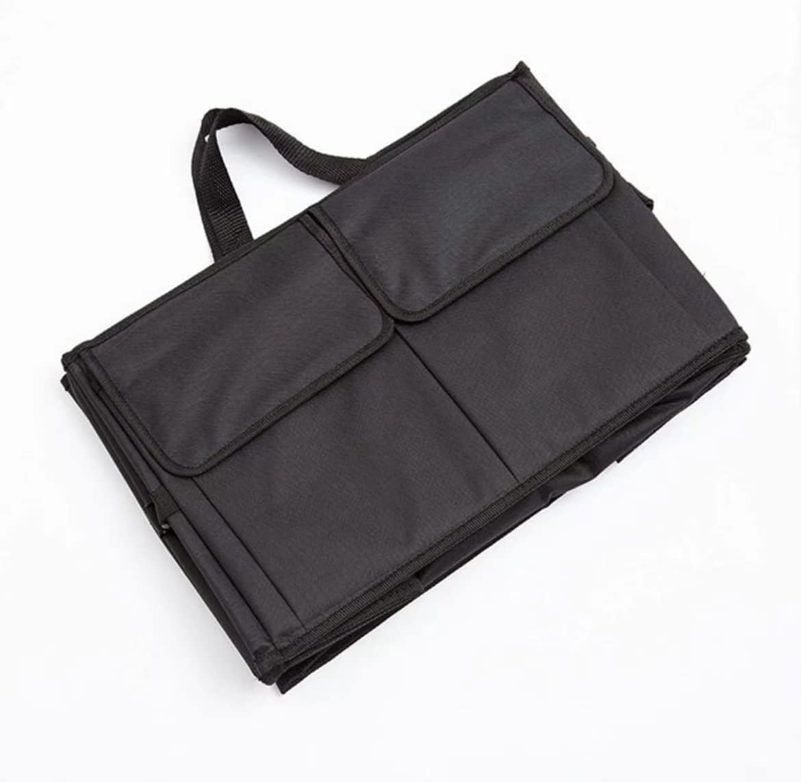 Ravem Cesta organizadora Maletero Coche para Audi Q6 e‑Tron/Q6 Sportback e‑Tron. Bolsa Impermeable multicompartimento para Guardar Accesorios Coche asa, Plegable.