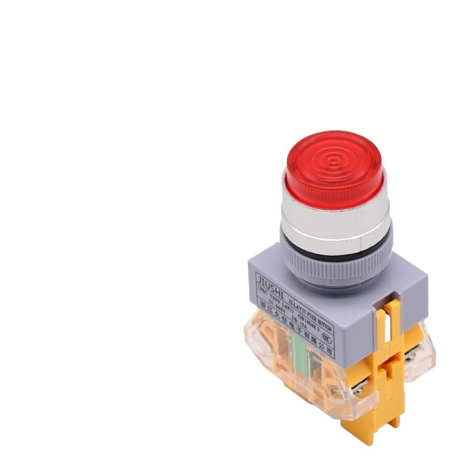 Interrupteur autobloquant LAY37-11DNZS à point argent durable - 4