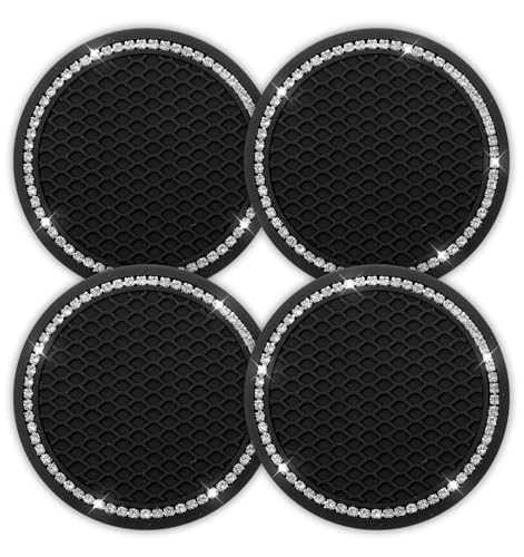 4 Stück Auto Deko Innenraum, Car Coasters rutschfeste Einlagen für...