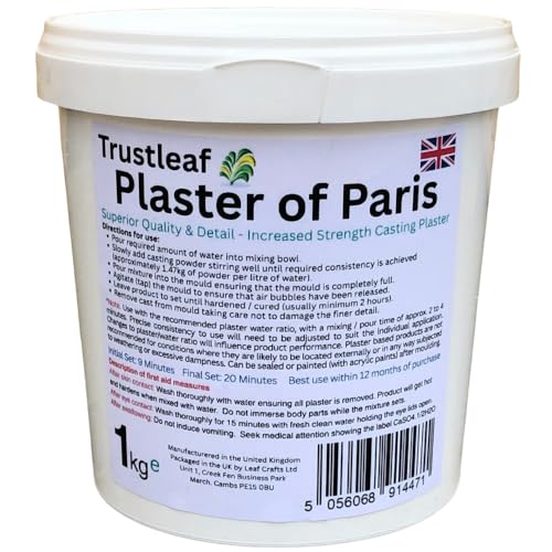 1kg Tub - Trustleaf Plaster of Paris - Fine Casting Plaster