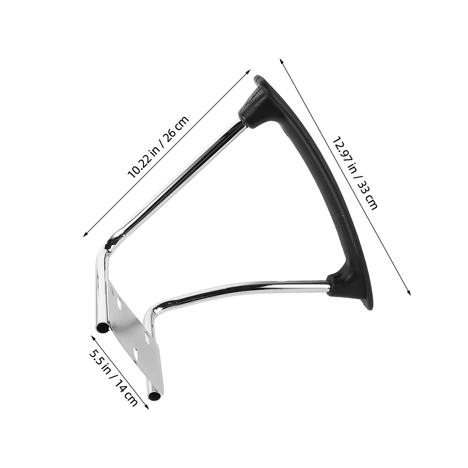 HEMOTON Reposabrazos de Repuesto Juego de 2 Diseño Ergonómico, Material Acero Inoxidable y PP, Compatibles Sillas para Oficina y Gaming, para Silla de Oficina