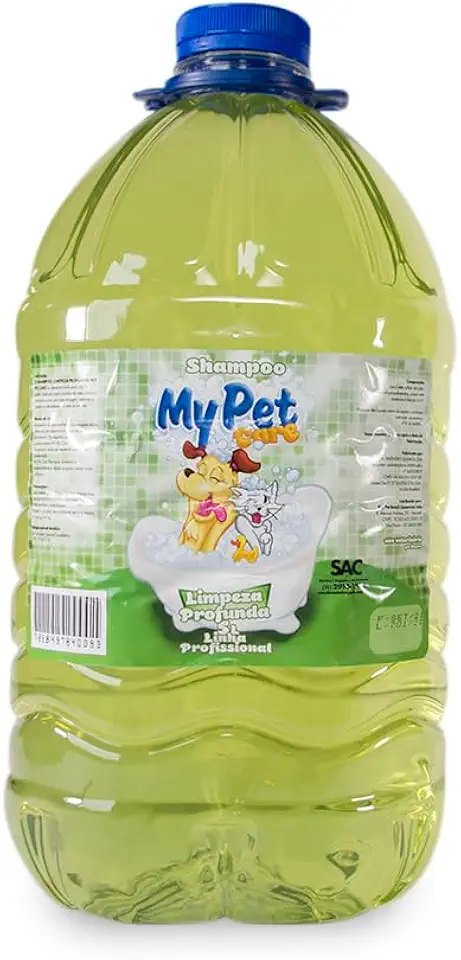 MY PET BRASIL Shampoo Para Cachorros Modelo Limpeza Profunda Shampoo Profissional Pet Banho E Tosa Galão De 5 Litros