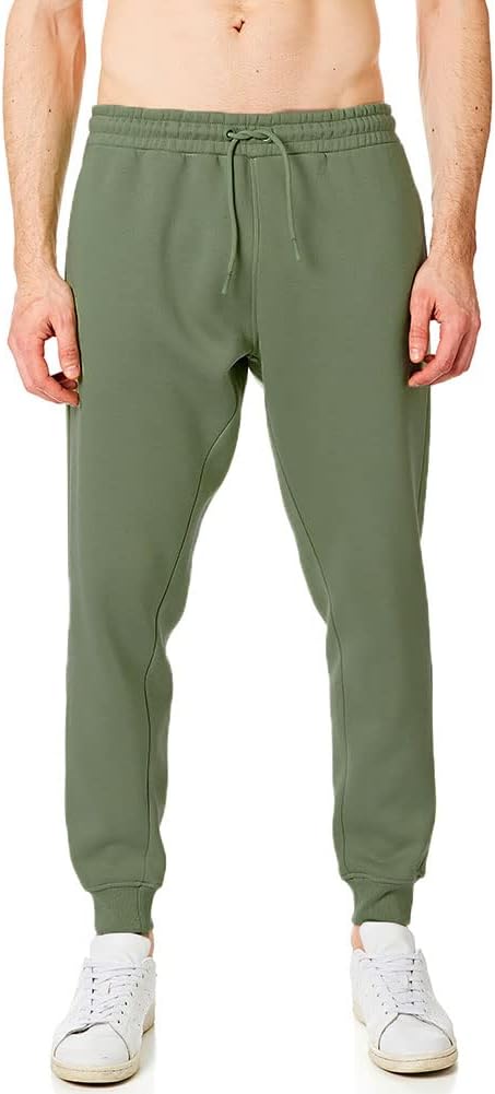 RIPT Essentials RCPNT764 Men's Soft Touch Loungewear Jogging Bottoms, Army, X-Large