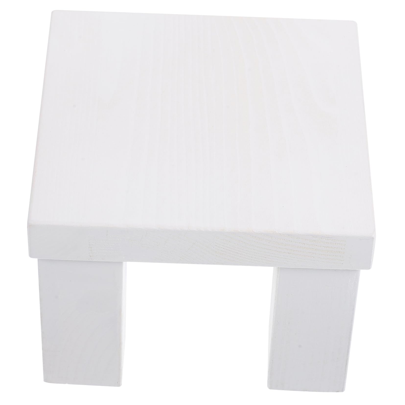 Levemolo Mini Banc en Bois Blanc Portable pour Accessoires Photographiques, Design Unique et Pratique, Photographie de -nés et Création d'une Atmosphère Chaleureuse