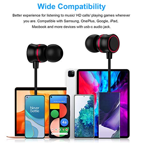 TITACUTE Cuffie USB C Auricolari Tipo C con