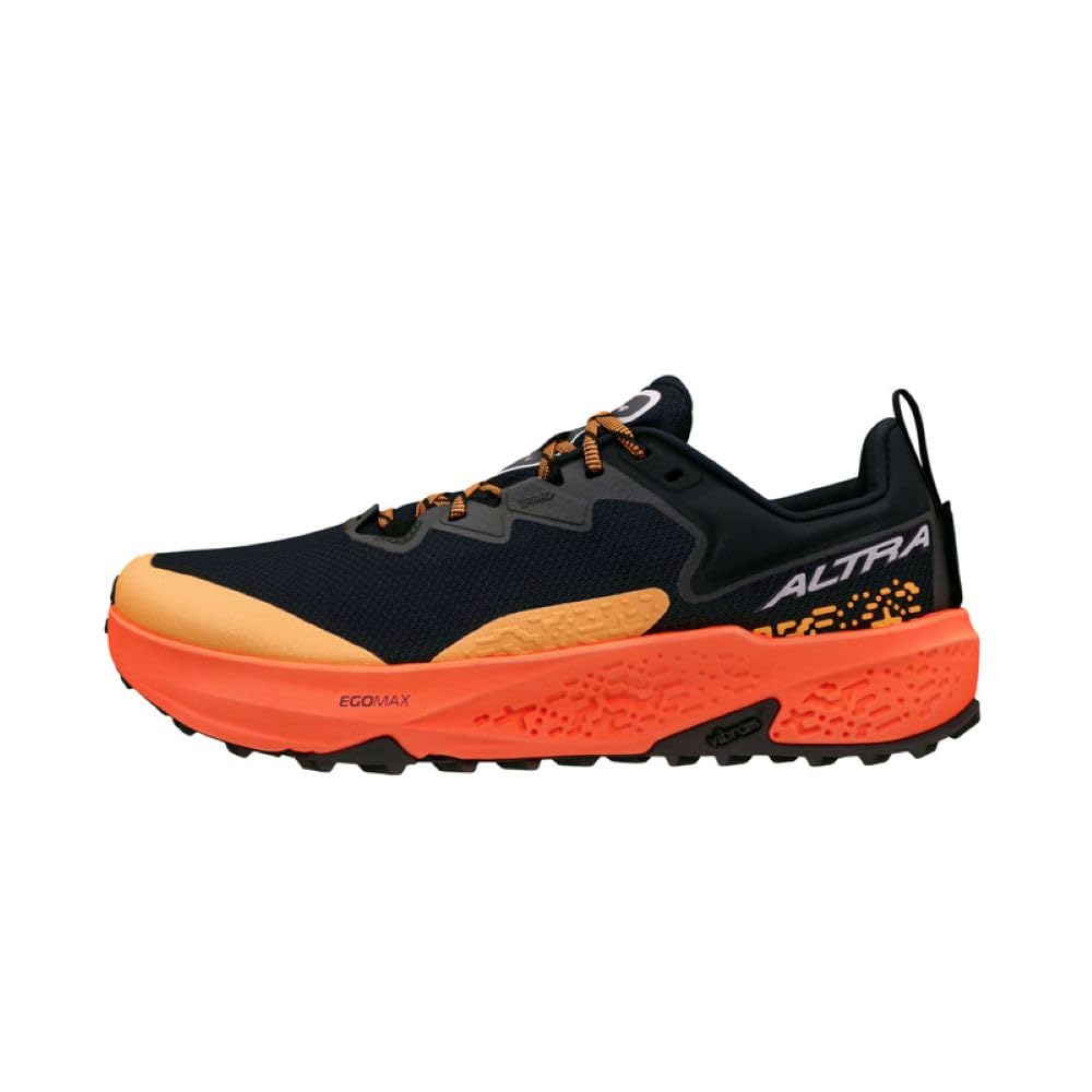ALTRA Men's TIMP 6 Trail Running Shoe, Black/Orange, 9.5