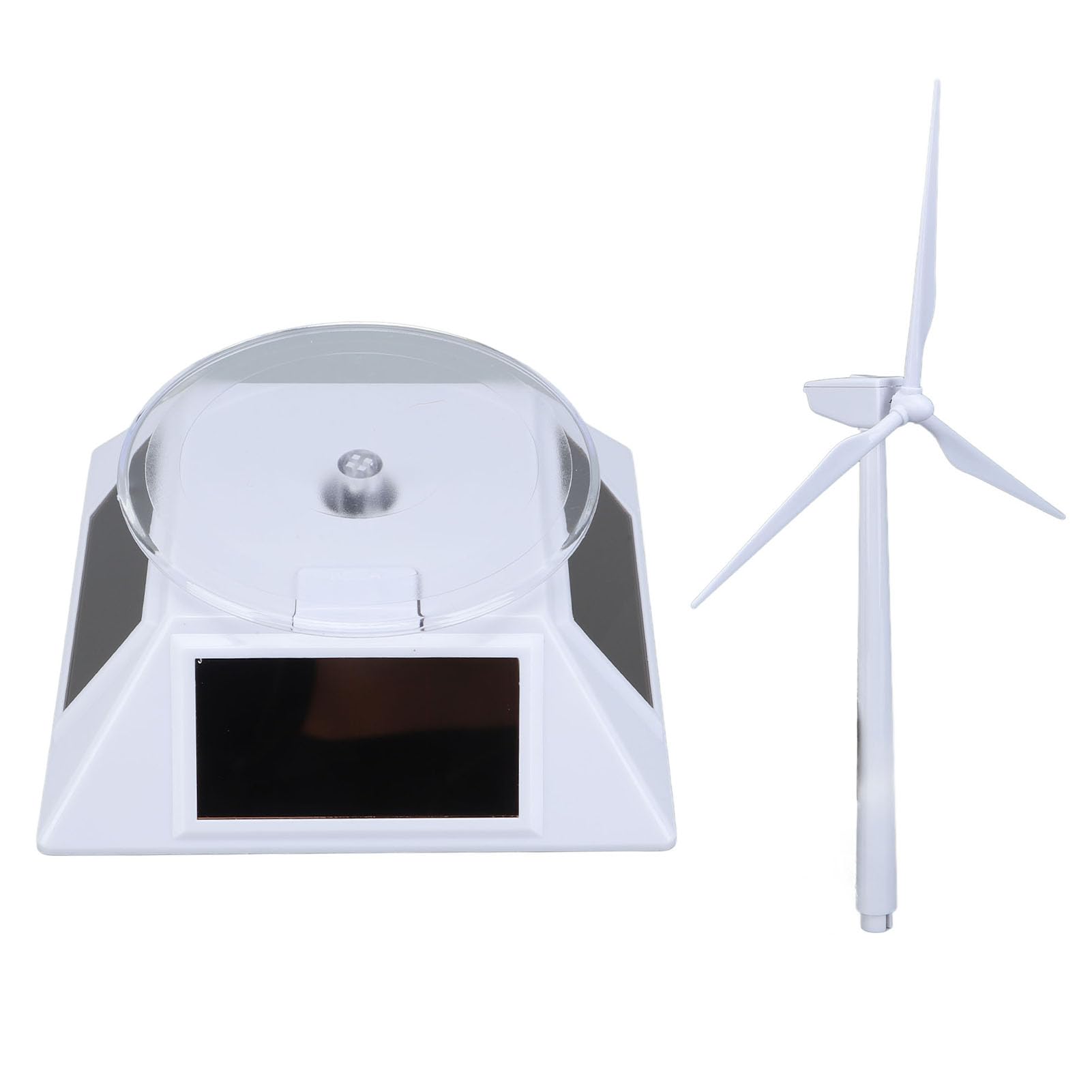 BuyWeek Solarny wiatrak, energia słoneczna, turbina wiatrowa, edukacyjna, dekoracyjna, podwójne zastosowanie, turbina zasilana energią słoneczną, zabawka do nauki przyrody dla dzieci