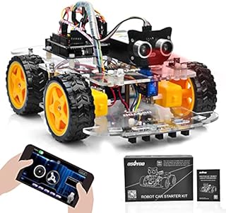 OSOYOO Robot Car Starter Kit for Arduino STEM Remote Control App Educational Motorized Robotics for Building, Programming and Learning How to Code