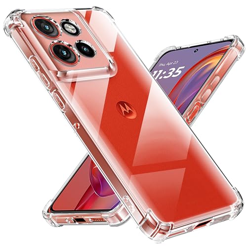 Tentoki für Motorola Edge 50 Neo/Edge 60 Neo hülle [Anti-Vergilbung] [Deutsche Material] [Ultra Dünn] handyhülle für Motorola Edge 50 neo/Edge 60 neo - Durchsichtig