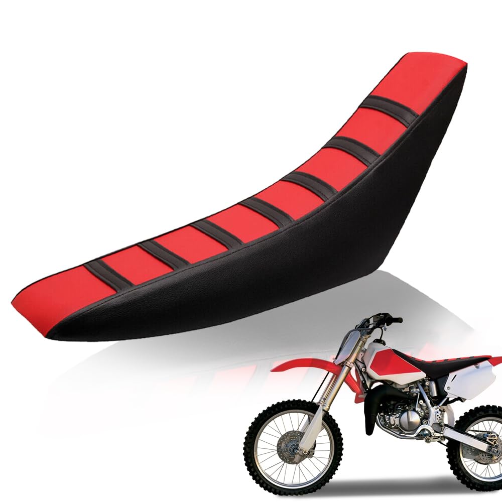 G-PLUS Dirt Bike Seat Cover, Compatible with Honda CR125R CR250R CR500R CR80R CRF100F CRF125F CRF150F Dirt Pit Bike Motocross Motorcycle Seat Soft Rubber Cushion Protector Covers (Red)