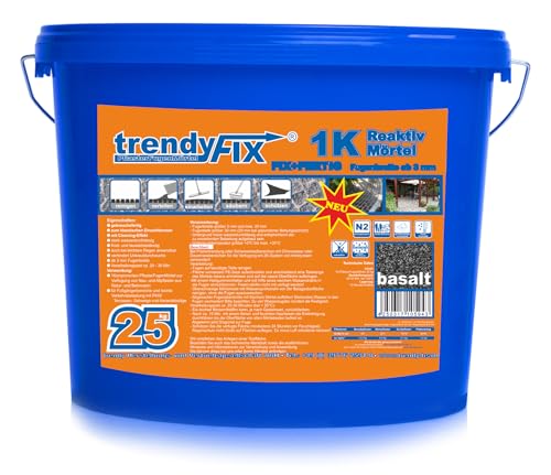 1K Pflasterfugenmörtel trendyFIX für unkrautfreie Fugen - 25 kg (basalt) 1K trendyFIX gebrauchsfertig FIX+FERTIG | Reaktivmörtel 1K Pflasterfugenmörtel trendyFIX für unkrautfreie Fugen - 25 kg (basalt) 1K trendyFIX gebrauchsfertig FIX+FERTIG | Reaktivmörtel