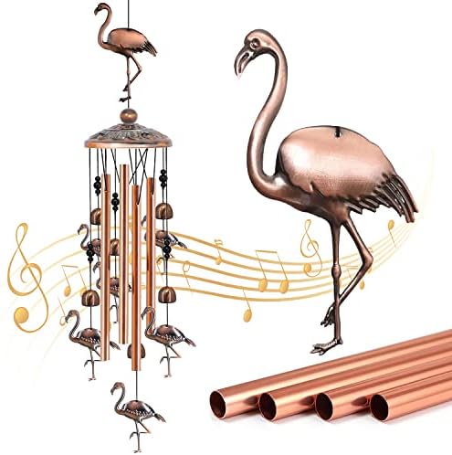 Wind Chimes for Outside Flamingo Gifts for Women Flamingo Garden Decor Birthday Gift for Mom Grandma Friend Flamingo Outdoor Yard Decorations Windchimes Outdoors