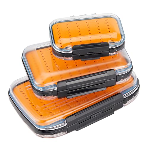 Gonex Fly Boxes for Fly Fishing Jig Boxes Two-Sided Waterpro...