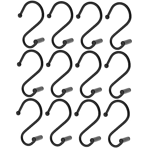 VILLCASE 12pcs Decorative Shower Curtain Hooks Shower Hangers for Easy Installation Sturdy Hooks for Bathroom and Home Use Versatile and Space Saving Design