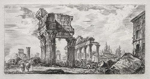 Gravure Tempio Di Giove Tonante Piranesi : poster d'art pour amateurs d'histoire italienne