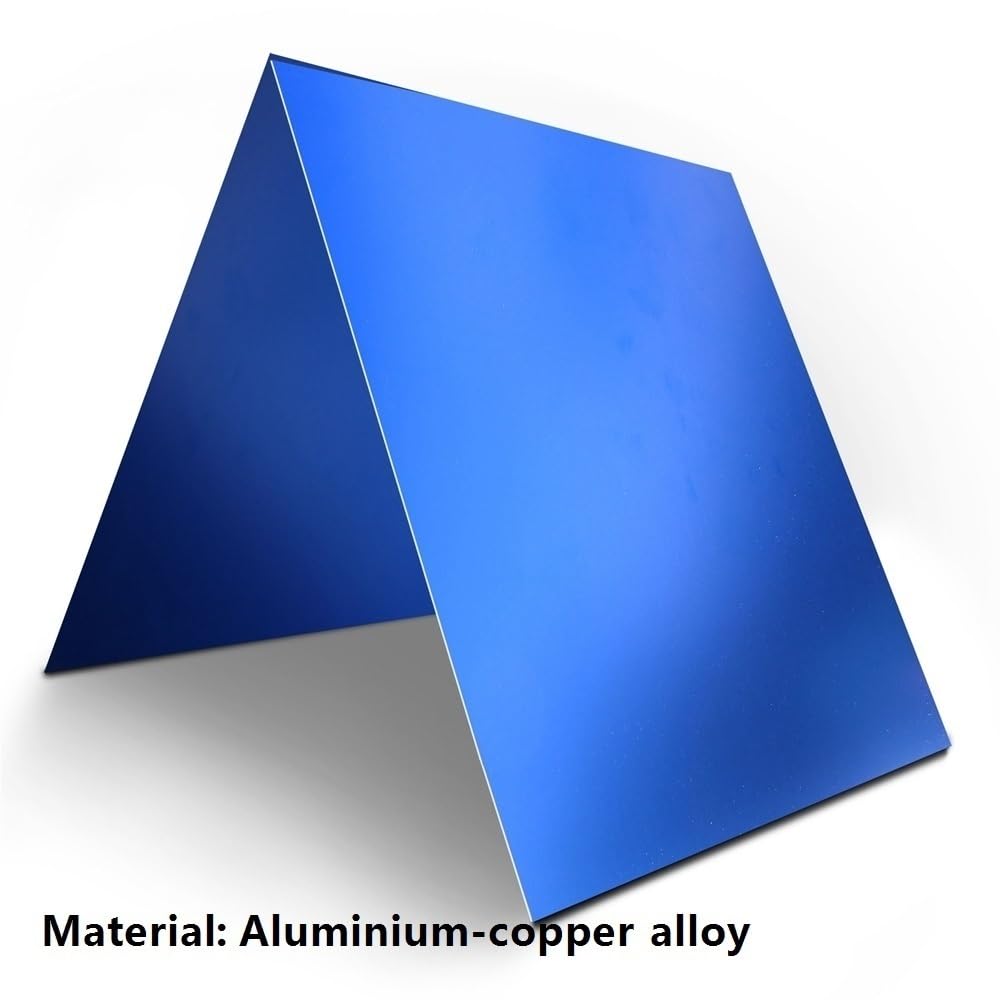 3 szt. Anodowane aluminiowe półfabrykaty do grawerowania - piaskowane kolorowe znaczniki do piaskowania do projektów DIY(Red,1.0x200x200mm)