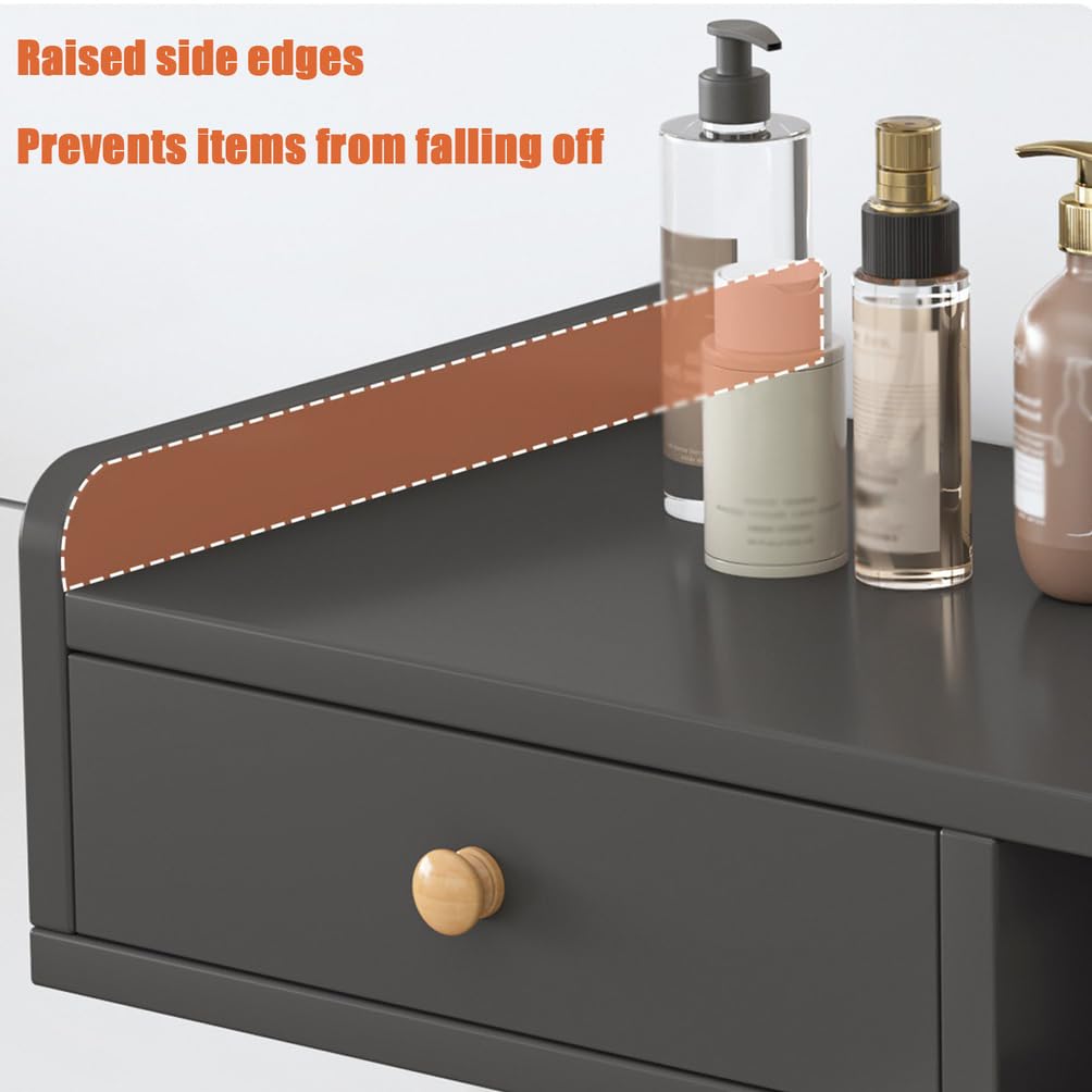Salon Wandschrank, Multifunktionale Hängeschrank mit Schubladen Werkzeugschrank Friseur Zubehör Aufbewahrungsschrank Tragkraft,Schwarz,30x50cm | 1