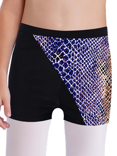 Kids Girls High Waist Seamless Dance Shorts Gymnastics Yoga Shorts Workout Running Bottoms
