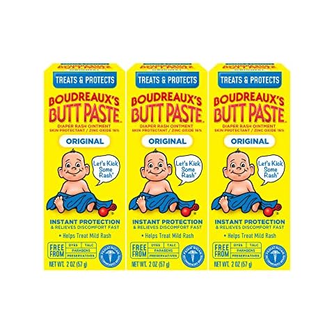 Boudreaux's Butt Paste Original Diaper Rash Cream, 2 Ounce (Pack of 3) Cover