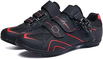 Earnmore Non-Slip Cycling Shoes, Breathable Carbon Fiber Road and Mountain Bike Shoes, Assisted Sports Shoes with Reflective Strips