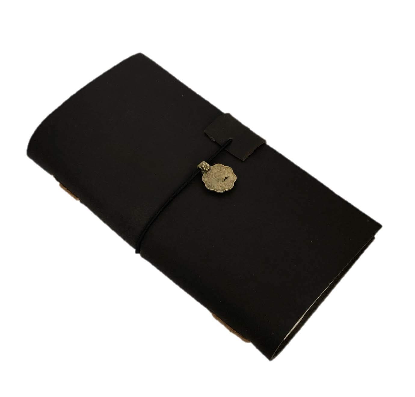 Coin Leather Journal Travelers Notebook, for Men or Women, Writing, Poets, Travelers, as a Diary, Hand-Crafted, Blank Inserts, 8 x 4.5 inch-image-34