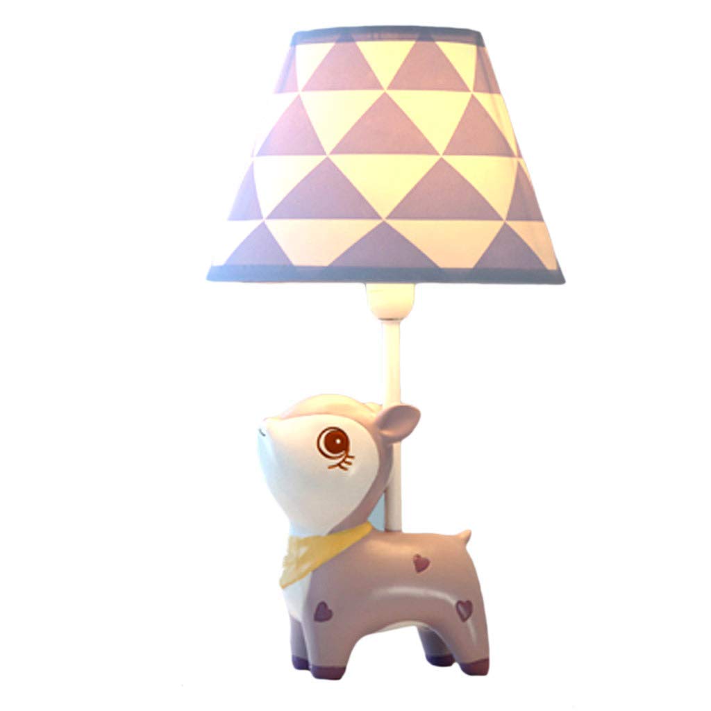 Chevet LED violet pour chambre d'enfant avec veilleuse cerf dimmable