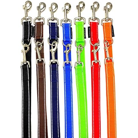 Hundeleine reflektierend große Hunde Doppelleine 2m Cover