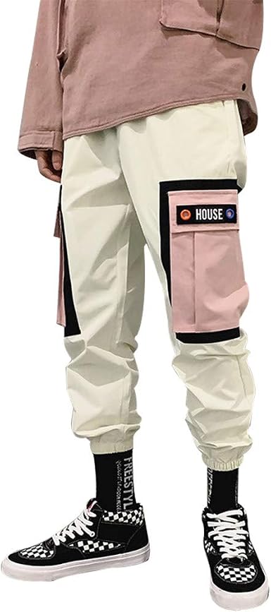 Tasty Life Pantalones Sueltos para Hombres Pantalones De Hip-Hop  Multibolsillos Multibolsillos Pantalones Deportivos Pantalones Deportivos  Estilo Carta Harajuku Pantalones Casuales: Amazon.es: Ropa