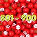Tapp Collections Raffle Balls Number Set (801-900)