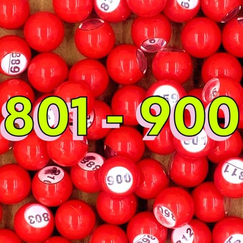 Image of Tapp Collections Raffle Balls Number Set (801-900)