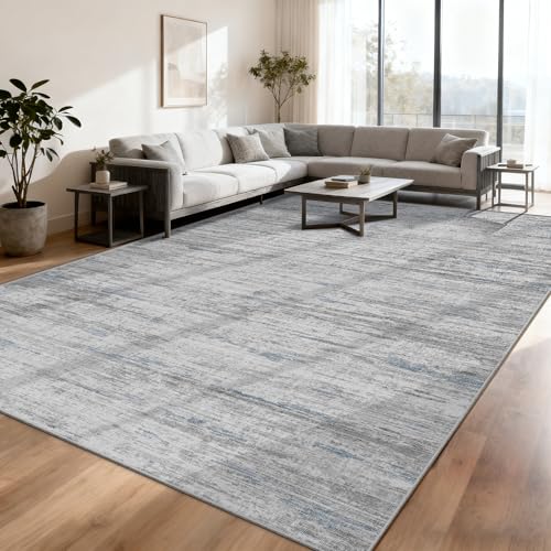 8x10 Area Rugs for Living Room,Modern Abstract Non-Slip Backing Washable Rugs,Soft Thin Large Area Rug，Stain Resistant Carpets for Bedroom Dining Room Home Decor - image 1