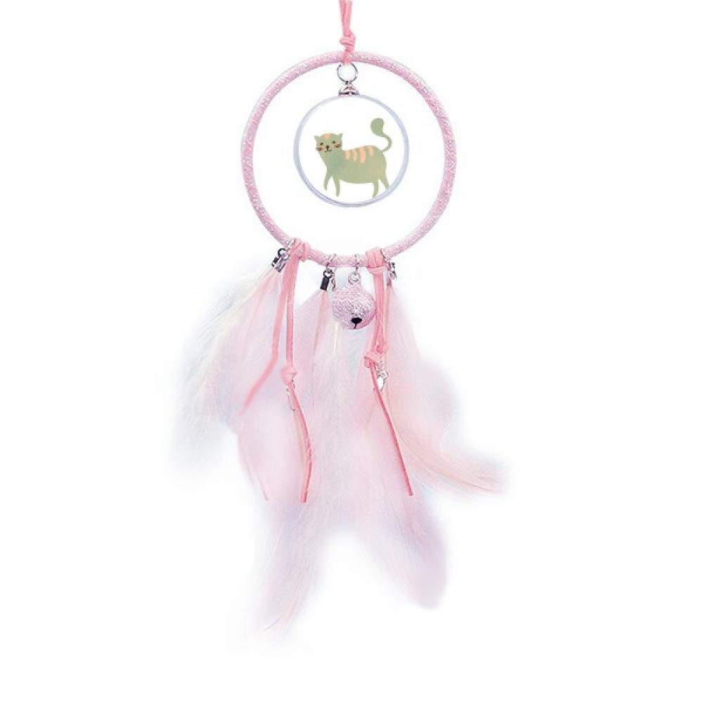 Atrapasueños de gato cian en acuarela como regalo original