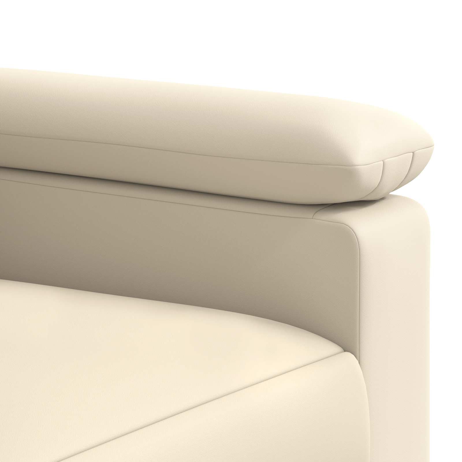 vidaXL Ensemble de Canapés 2 pcs Crème Simili Cuir