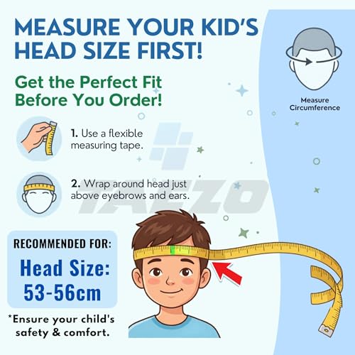 Image of Taezo 7-Pc Kids Skating Safety Kit - Helmet, Knee, Elbow & Wrist Guards for Cycling & Scootering - Adjustable Multi-Sport Protection Gear for Boys & Girls (55cm, Medium)