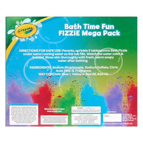 Crayola Bath Fizzies 16-Piece Deluxe Pack, Scented Water Coloring Dust Packets for Kids and Tweens, Non-Toxic and Stain Free Bath Toys - image 6
