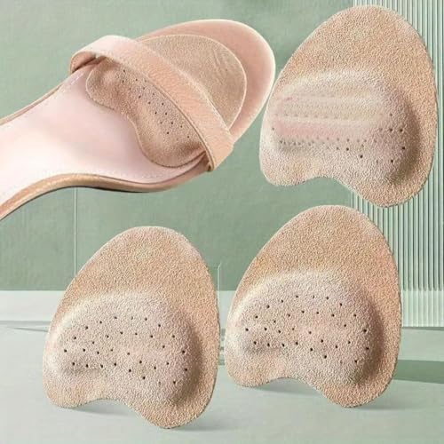 3 Pairs Forefoot Cushion Inserts for Women Shoes, Non-Sliding Insole Pads for Open Toe,Shoe Pads for Women Shoes Too Big