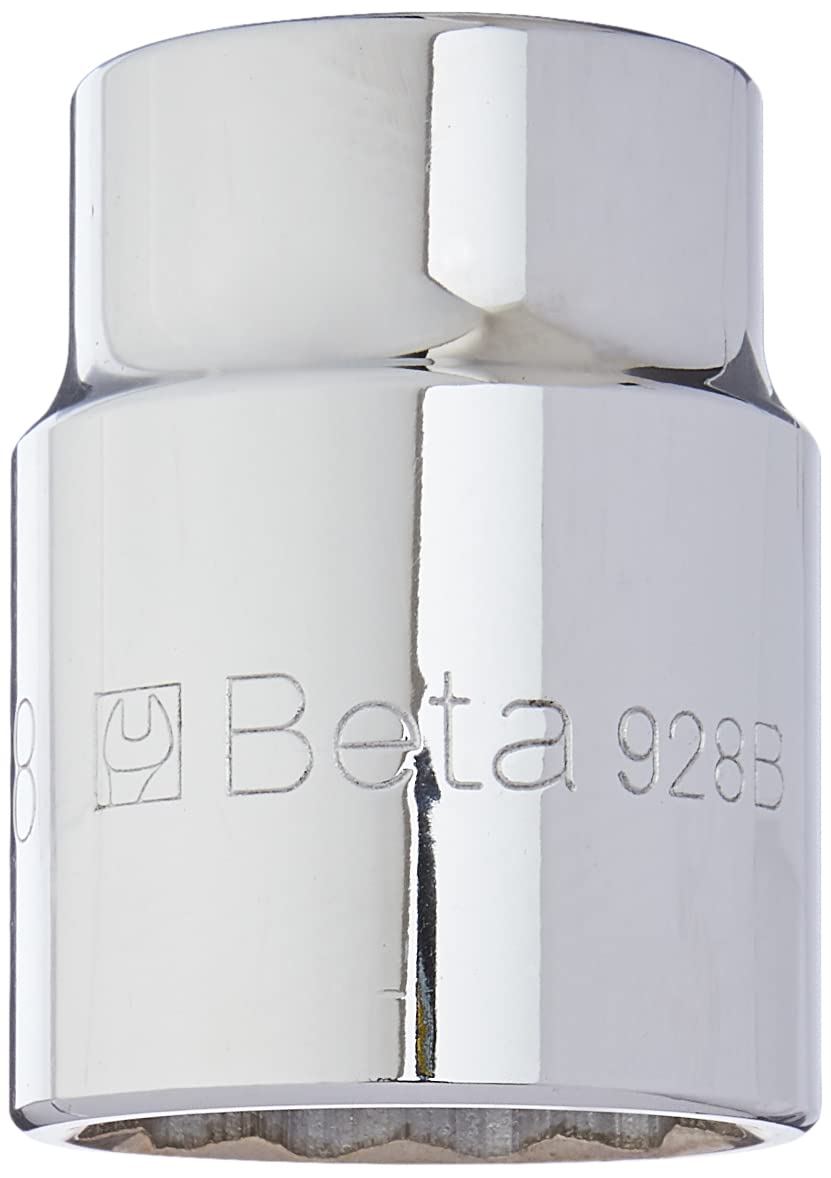 Beta 928B 38mm 3/4" Drive Socket, 12 Point, with Chrome Plated