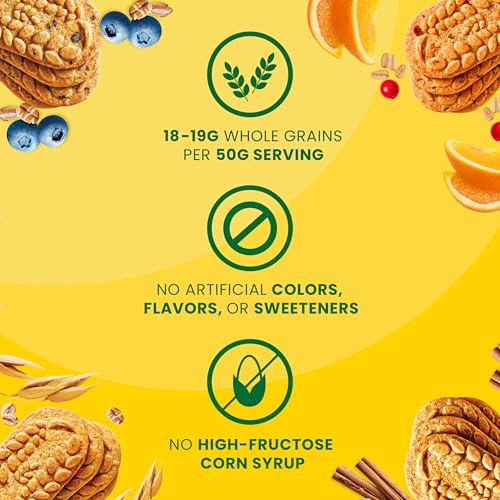 Image of belVita Breakfast Bars Biscuits Variety Pack, 4 Flavors, 30 Total Packs, 6 Boxes (4 Biscuits Per Pack)
