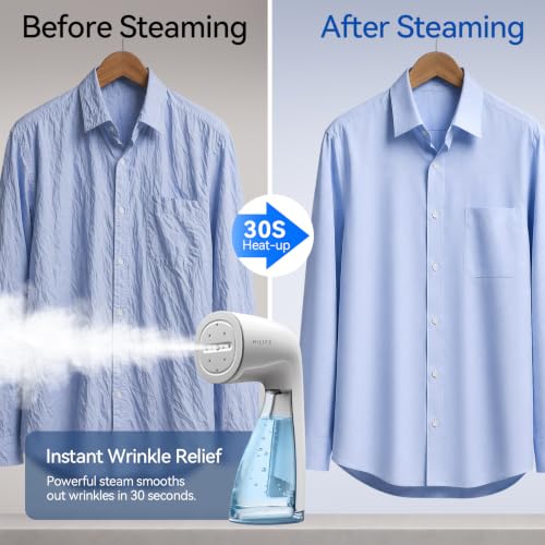 Image of HiLIFE Steamer for Clothes, 1100W Handheld Portable Steamer, 120V Only
